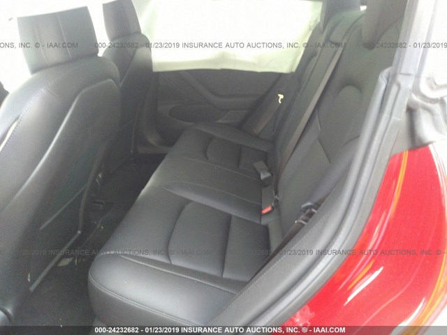 5YJ3E1EA7JF102811 - 2018 TESLA MODEL 3 წითელი ფოტო 8