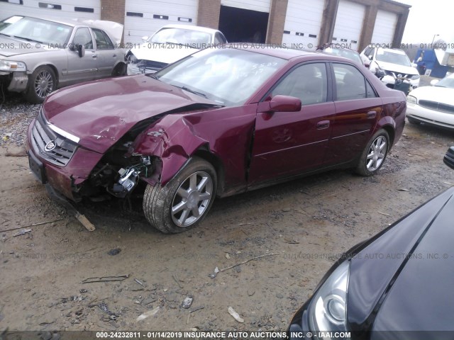 1G6DP567650165527 - 2005 CADILLAC CTS HI FEATURE V6 RED photo 2