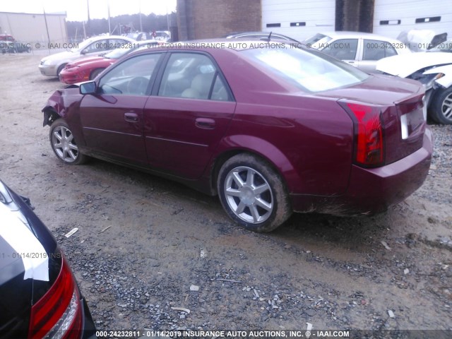 1G6DP567650165527 - 2005 CADILLAC CTS HI FEATURE V6 RED photo 3