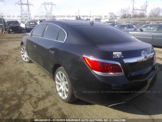 1G4GJ5E33CF259154 - 2012 BUICK LACROSSE TOURING GRAY photo 3