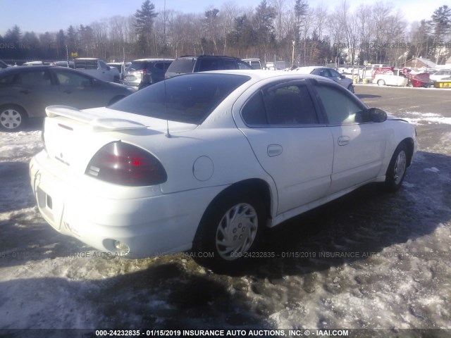 1G2NF52E04C254133 - 2004 PONTIAC GRAND AM SE1 WHITE photo 4