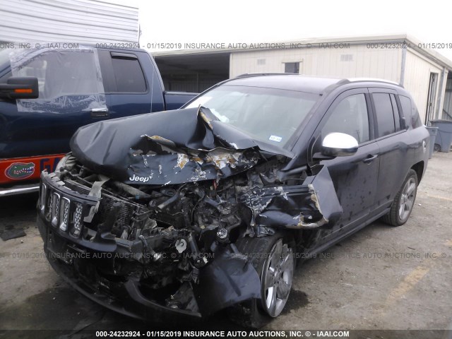 1C4NJCEB9ED868447 - 2014 JEEP COMPASS LATITUDE GRAY photo 2