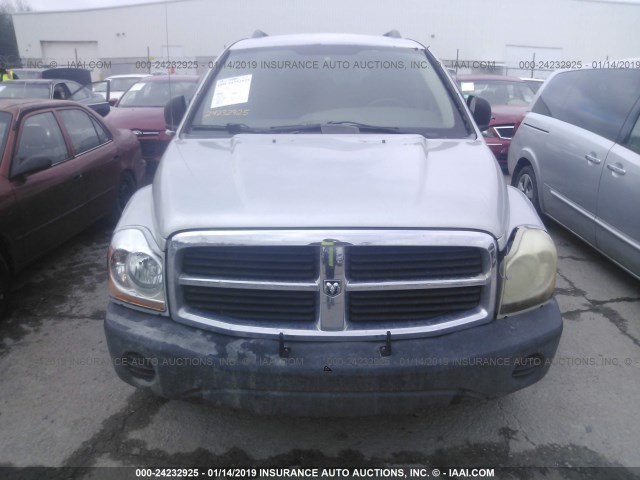 1D4HD38N16F104854 - 2006 DODGE DURANGO SXT GRAY photo 6