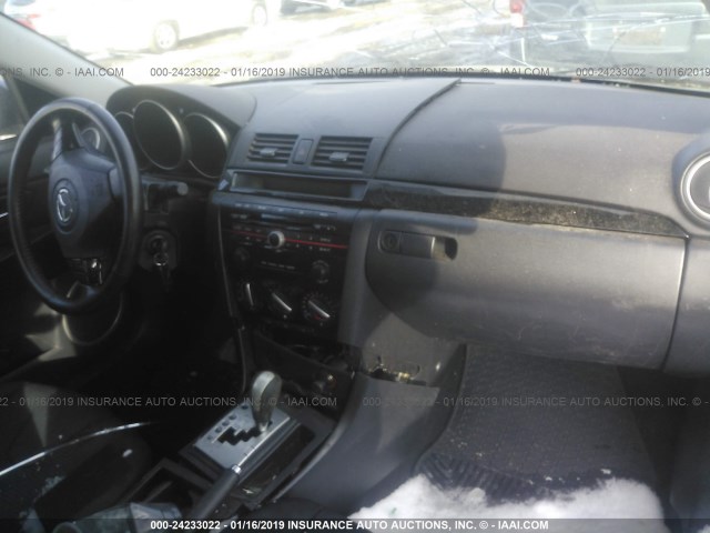 JM1BK323081177746 - 2008 MAZDA 3 S BLACK photo 5