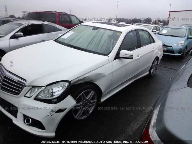 WDDHF7CB1AA196605 - 2010 MERCEDES-BENZ E 550 WHITE photo 6