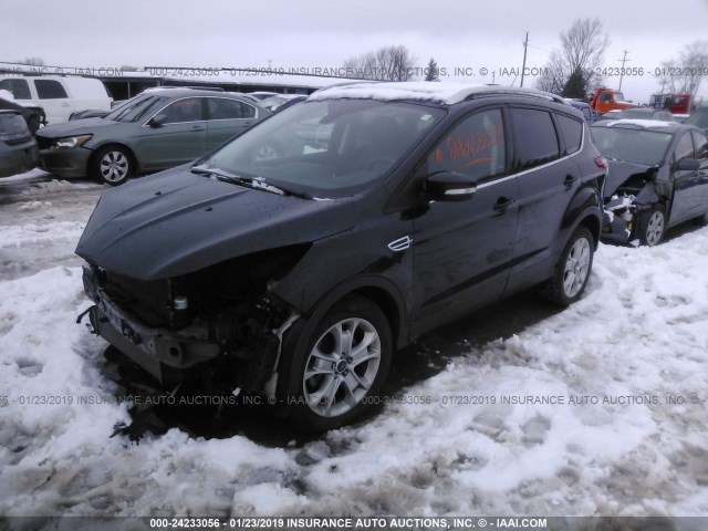 1FMCU0J99FUC60554 - 2015 FORD ESCAPE TITANIUM BLACK photo 2