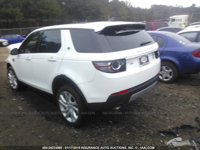 SALCT2RX9JH750556 - 2018 LAND ROVER DISCOVERY SPORT HSE LUXURY WHITE photo 3
