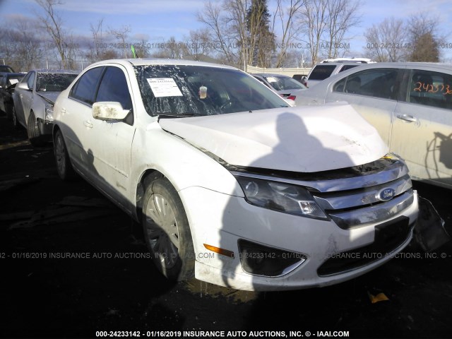 3FADP0L32AR308426 - 2010 FORD FUSION HYBRID WHITE photo 1