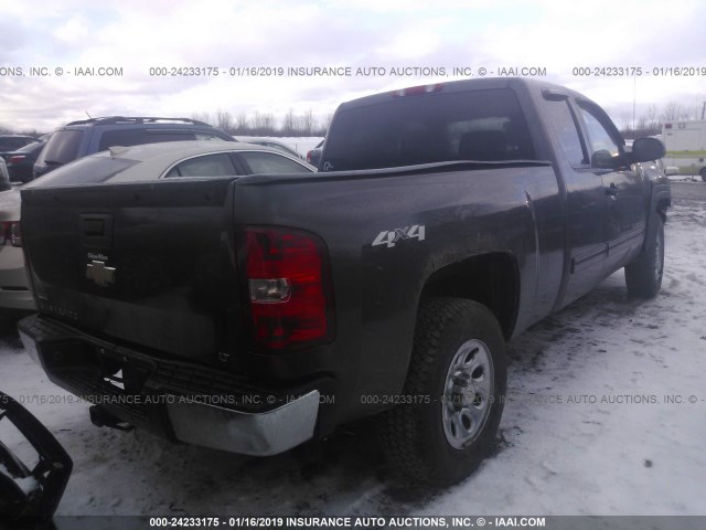 1GCSKSEA9AZ143705 - 2010 CHEVROLET SILVERADO K1500 LT GRAY photo 4