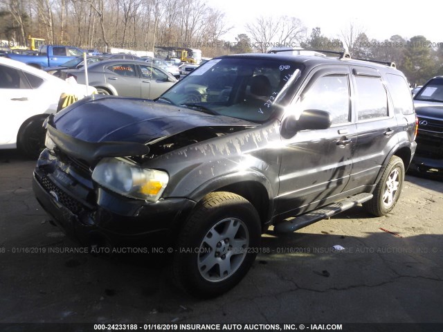 1FMYU04135KA22723 - 2005 FORD ESCAPE LIMITED BLACK photo 2