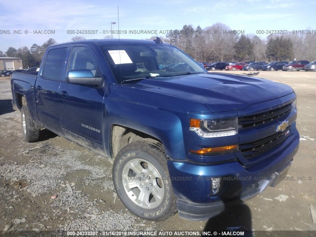 3GCUKREC0JG375922 - 2018 CHEVROLET SILVERADO K1500 LT Dark Blue photo 1