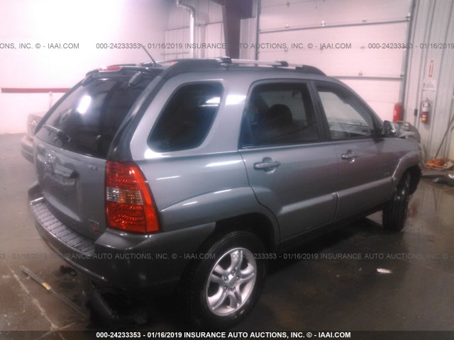 KNDJE723267298363 - 2006 KIA NEW SPORTAGE  GRAY photo 4