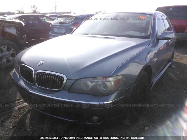 WBAHL83596DT06192 - 2006 BMW 750 I GRAY photo 2