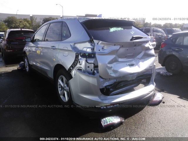 2FMPK3G99JBB40090 - 2018 FORD EDGE SE SILVER photo 3