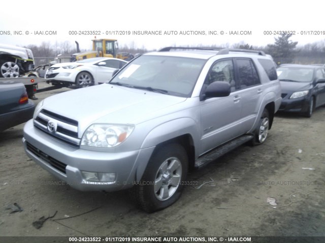 JTEBU14R758041337 - 2005 TOYOTA 4RUNNER SR5/SPORT SILVER photo 2