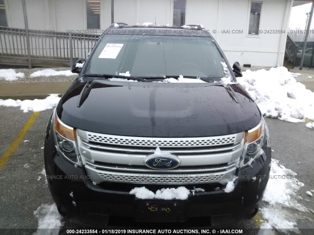 1FM5K8D8XEGB62100 - 2014 FORD EXPLORER XLT BLACK photo 6