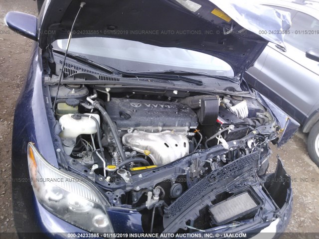 JTKDE3B74A0308295 - 2010 TOYOTA SCION TC BLUE photo 10