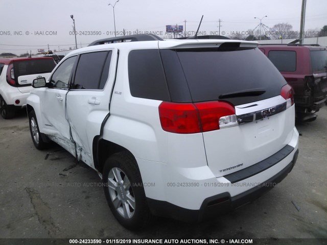 2GKALSEK4D6230398 - 2013 GMC TERRAIN SLE WHITE photo 3