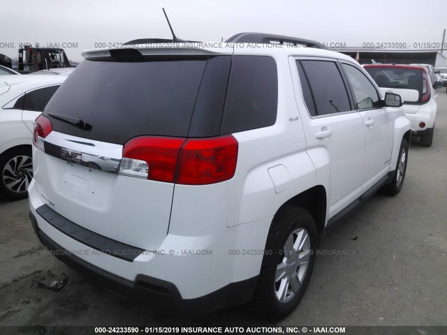 2GKALSEK4D6230398 - 2013 GMC TERRAIN SLE WHITE photo 4