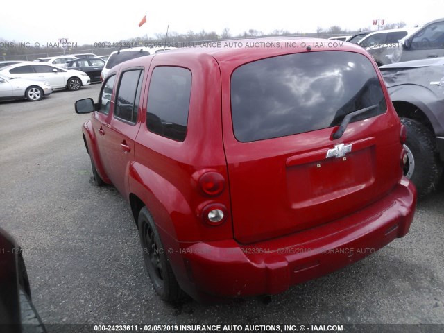 3GNDA23D48S580356 - 2008 CHEVROLET HHR LT RED photo 3