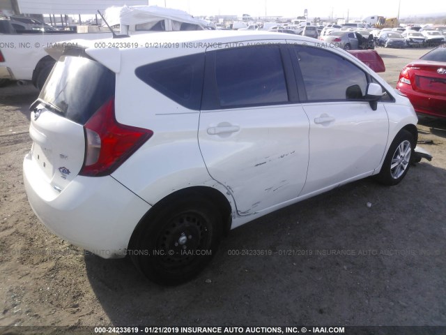 3N1CE2CP9EL402065 - 2014 NISSAN VERSA NOTE S/S PLUS/SV/SL WHITE photo 4