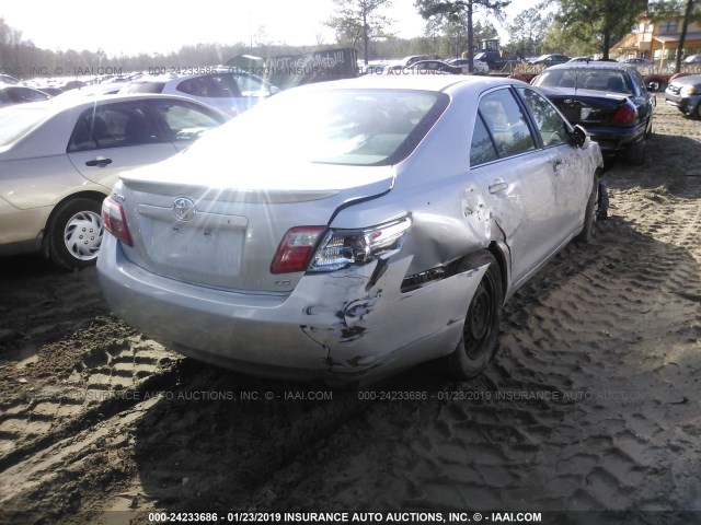 4T1BE46K17U638699 - 2007 TOYOTA CAMRY NEW GENERAT CE/LE/XLE/SE SILVER photo 4
