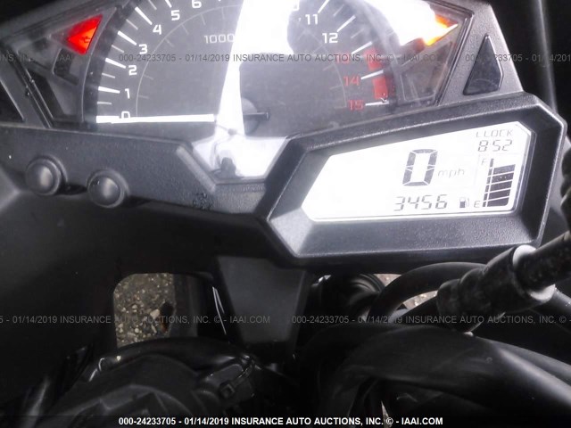 JKAEX8B12EDA06367 - 2014 KAWASAKI EX300 B BLACK photo 7