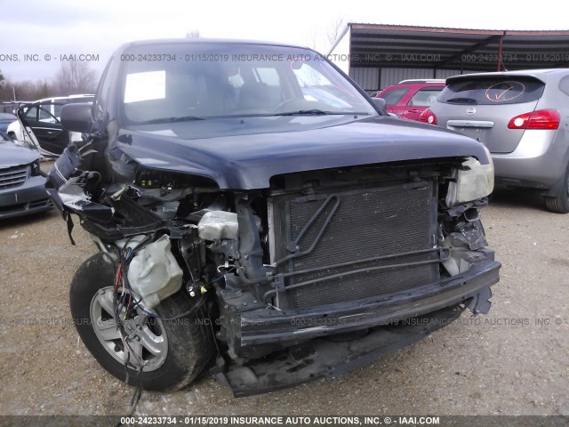 5FNYF28137B003447 - 2007 HONDA PILOT LX BLACK photo 6