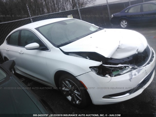 1C3CCCAB2FN616921 - 2015 CHRYSLER 200 LIMITED WHITE photo 1