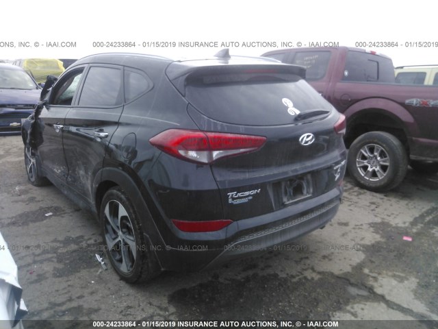 KM8J33A22GU160926 - 2016 HYUNDAI TUCSON LIMITED/SPORT AND ECO/SE BLACK photo 3