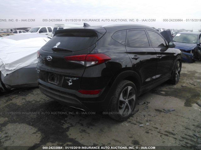 KM8J33A22GU160926 - 2016 HYUNDAI TUCSON LIMITED/SPORT AND ECO/SE BLACK photo 4