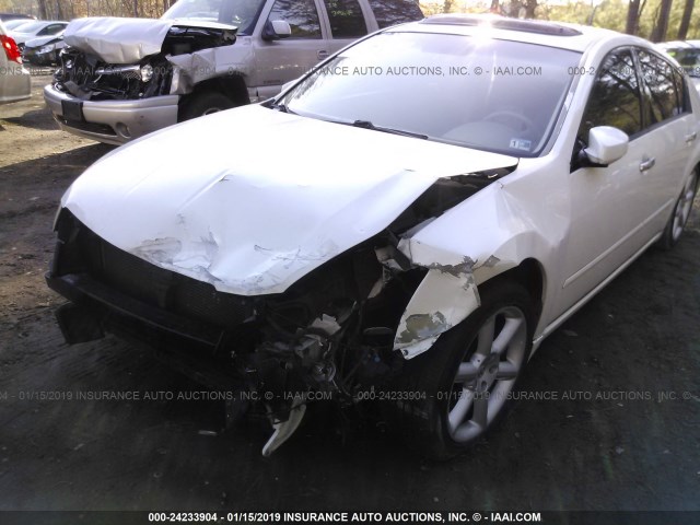 1N4BA41E37C861727 - 2007 NISSAN MAXIMA SE/SL WHITE photo 6