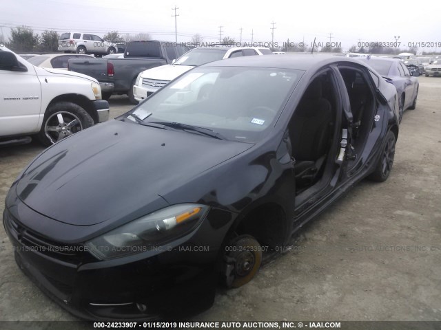 1C3CDFBB3FD213372 - 2015 DODGE DART SXT BLACK photo 2