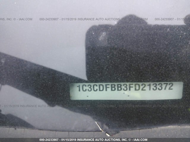 1C3CDFBB3FD213372 - 2015 DODGE DART SXT BLACK photo 9