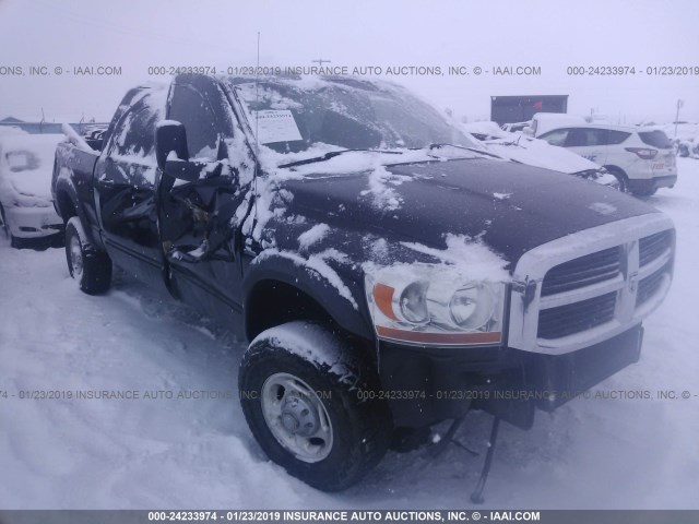 3D7KS29C76G160382 - 2006 DODGE RAM 2500 BLACK photo 1