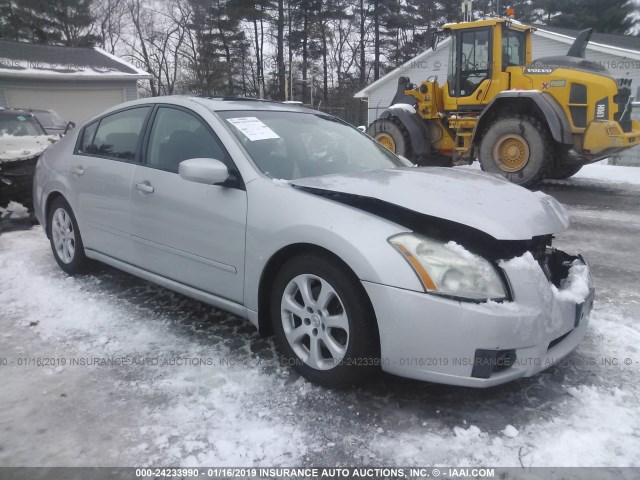 1N4BA41E77C828102 - 2007 NISSAN MAXIMA SE/SL SILVER photo 1