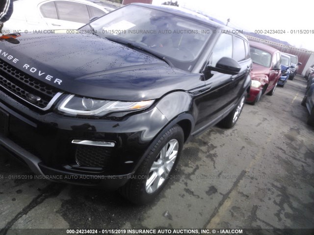 SALVP2BG6GH161058 - 2016 LAND ROVER RANGE ROVER EVOQU SE BLACK photo 2