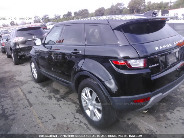 SALVP2BG6GH161058 - 2016 LAND ROVER RANGE ROVER EVOQU SE BLACK photo 3