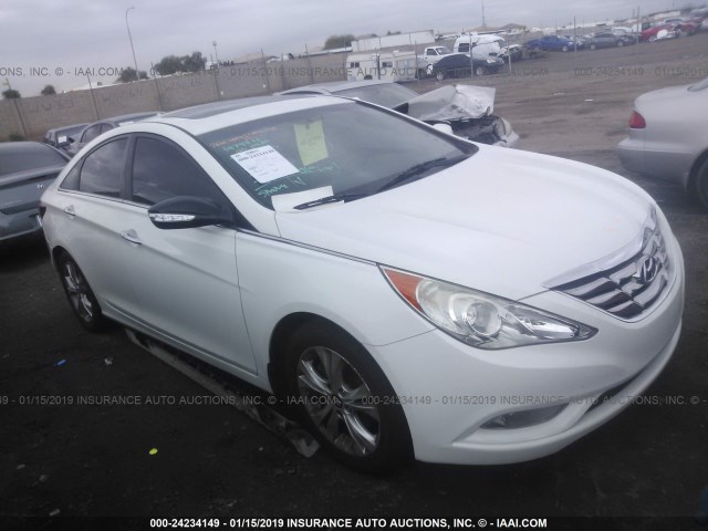 5NPEC4AB2BH306353 - 2011 HYUNDAI SONATA SE/LIMITED WHITE photo 1