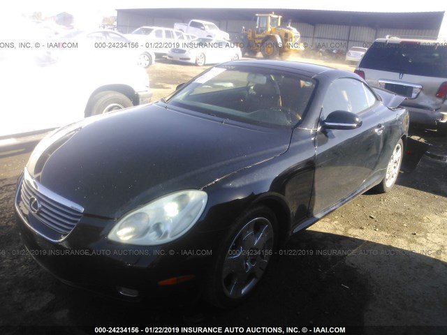 JTHFN48Y740054896 - 2004 LEXUS SC 430 BLACK photo 2