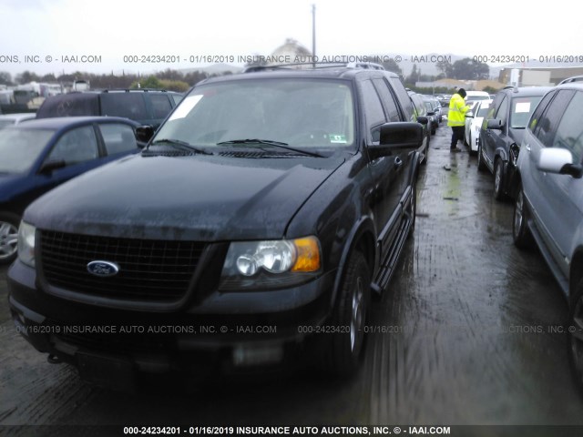 1FMFU20585LA03297 - 2005 FORD EXPEDITION LIMITED BLACK photo 2