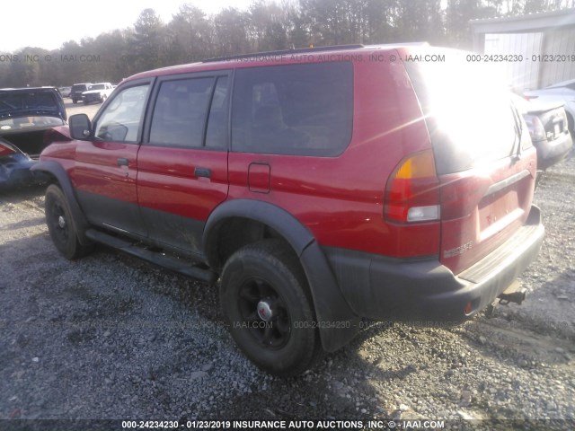 JA4LS31P5VP009645 - 1997 MITSUBISHI MONTERO SPORT LS RED photo 3