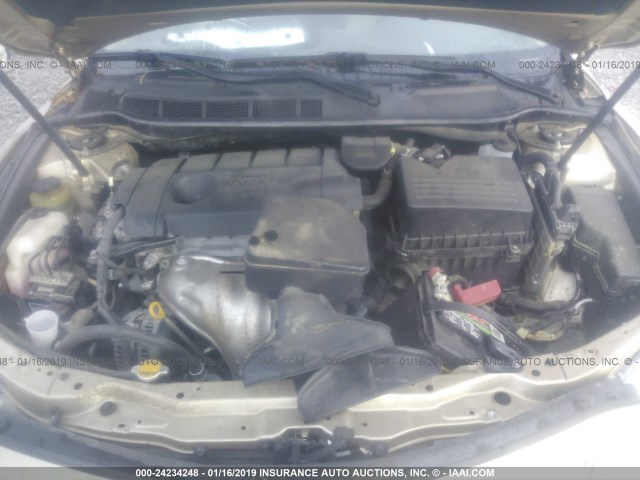 4T1BF3EK6BU652440 - 2011 TOYOTA CAMRY SE/LE/XLE 金色 照片 10