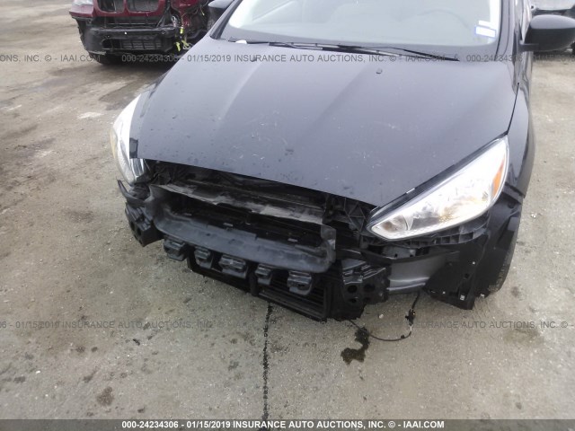 1FADP3F24JL272418 - 2018 FORD FOCUS BLACK photo 6