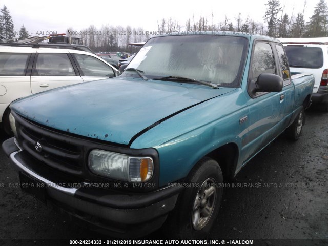 4F4CR16A0TTM20456 - 1996 MAZDA B2300 CAB PLUS BLUE photo 2