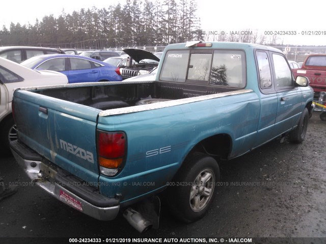 4F4CR16A0TTM20456 - 1996 MAZDA B2300 CAB PLUS BLUE photo 4