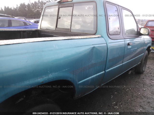 4F4CR16A0TTM20456 - 1996 MAZDA B2300 CAB PLUS BLUE photo 6