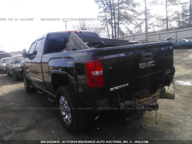 1GT12UEY6HF224998 - 2017 GMC SIERRA K2500 DENALI BLACK photo 3