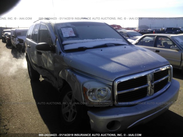 1D4HB48286F146438 - 2006 DODGE DURANGO SLT SILVER photo 1