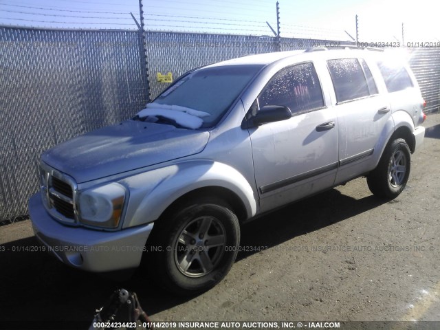 1D4HB48286F146438 - 2006 DODGE DURANGO SLT SILVER photo 2